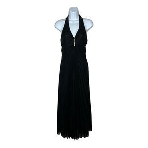 Kiki Dress Womens XS Vintage Y2K‎ 90s Black Fairy Grunge Witchy Pleated Halter